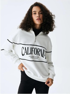 Ltb CAYENE Baskılı Kadın Sweatshirt 11248105960154