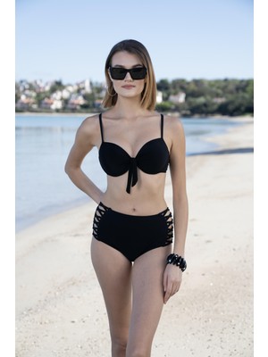Dode Flora Kadın Kaplı Yüksek Bel Biritli Bikini Estiva 2511-600
