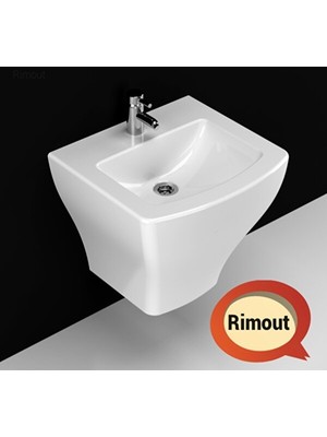 Turavit Lotus Monoblok 50 cm Asma Seramik Lavabo