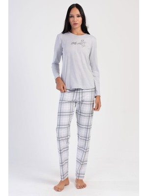 Vienetta Pamuklu Kadın Uzun Kol Pijama Takım
, 403144
