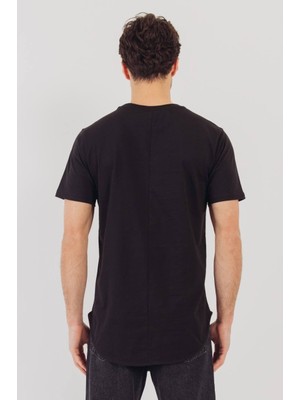 Catch Unisex Basic  Tişört Siyah Y-1062