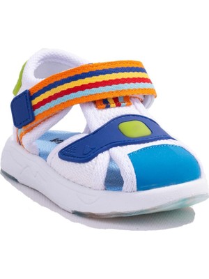 Vicco Flow Iı 332P24Y202 Beyaz Mavi Ortopedik Günlük Erkek Çocuk Spor Sandalet