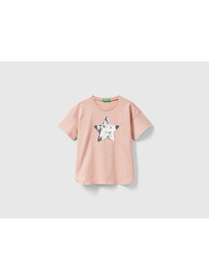 Unıted Colors Of Benetton Kız Çocuk Tshirt 3I1XC10IA