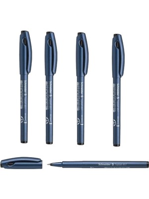 Schneıder Topball 857 Konik Uçlu Roller Kalem 0 6 mm Siyah 4 Adet