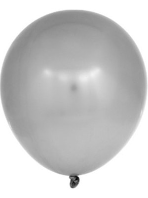 Organizasyon Pazarı 5 Inç Pastel Gri Renk Küçük Boy 10 Lu Dekorasyon Balonu