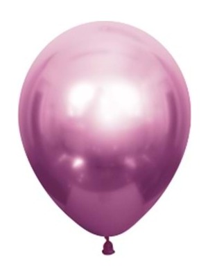 Organizasyon Pazarı 5 Inç Pembe Renk 25 Li Küçük Boy Krom-Mirror-Aynalı Dekorasyon Balonu