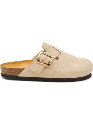 Frau Kadın Terlik 17B5 Frau Suede-S Cappuccino (Beige)