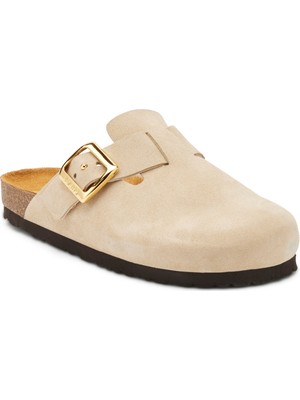 Frau Kadın Terlik 17B5 Frau Suede-S Cappuccino (Beige)