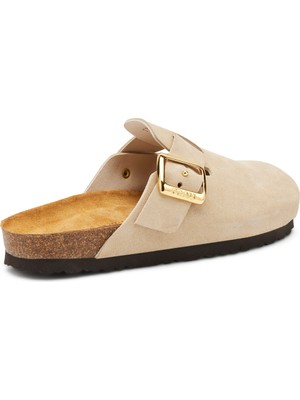 Frau Kadın Terlik 17B5 Frau Suede-S Cappuccino (Beige)