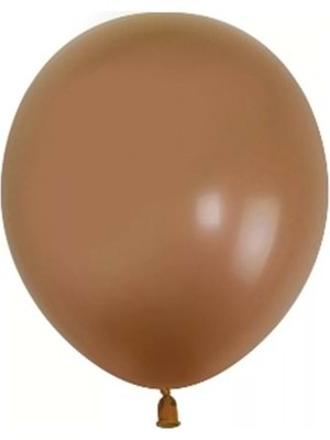 Organizasyon Pazarı 5 Inç Karamel Renk Küçük Boy 50 Li Dekorasyon Balonu