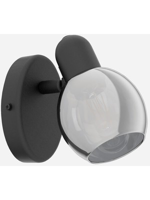 Eglo Pollica 40 W E14 Duy Yuvarlak Sıvaüstü Tekli Spot Siyah