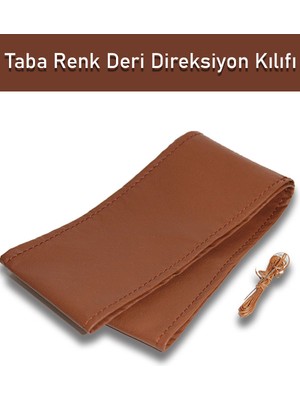 Nuryak Dikmeli Deri Direksiyon Kılıfı