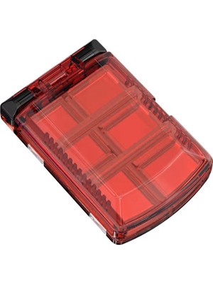 Mebao Vs- Klips, Iğne Kutusu Şeffaf Kırmızı 64*97*25MM MBLB1043RED