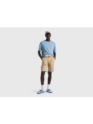 Unıted Colors Of Benetton Keten  Erkek Şort 4AGH59578