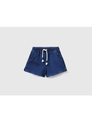 Unıted Colors Of Benetton Kız Bebek Denim Şort 4BAYG900R