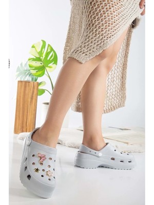 Kocamanlar Sonimix EZ0129-01 Sabo Doktor ve Hemşire Terliği Kalın Taban Ortapedik Kadın Terlik