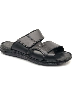 Kocamanlar Asker 1927 %100 Hakiki Deri Erkek Full Ortapedik Terlik