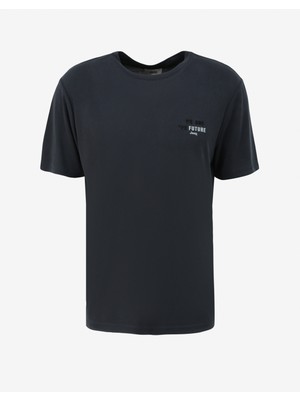 Jeep Siyah Erkek Bisiklet Yaka Relaxed Baskılı T-Shirt C4SM-TST4609