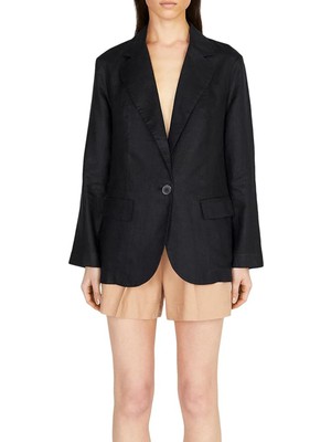 Sisley Regular Fit Siyah Kadın Ceket 2AGHLW019