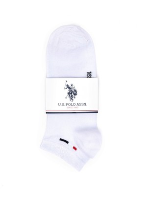 U.S. Polo Assn. Beyaz Erkek Çorap 5'lı Paket