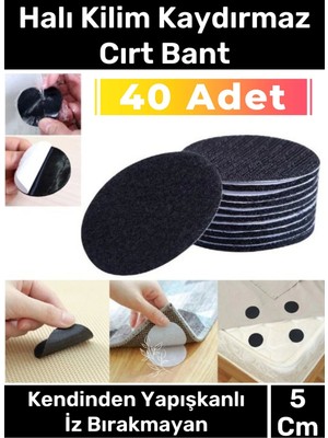 Carlburn Premium Halı Kilim Sabitleyici Koltuk Kaydırmaz Kendinden Yapışkanlı Yıkanabilir 40 Adet Cırt Bant