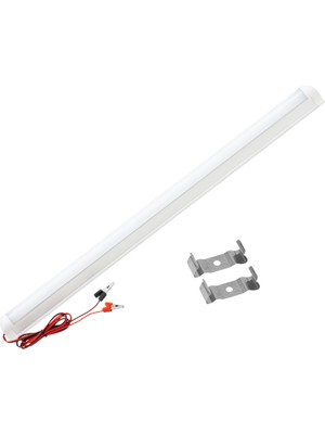 Go İthalat 60 cm Akü Maşalı 12 Volt - 10 Watt T8 Ince LED Lamba (2818)