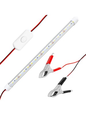 Go İthalat 12 Volt 5 Watt T8 LED Ampul 30 cm Akü Maşalı (2818)