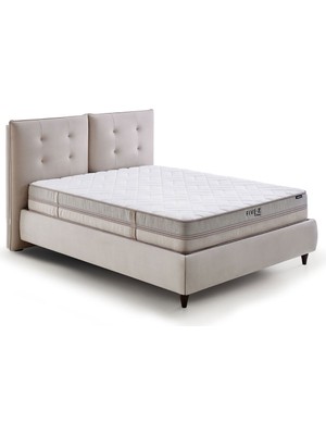 Yataş Five-Z Fit Sleep Yatak, Fresca Baza Başlık 3'lü Set - Kum