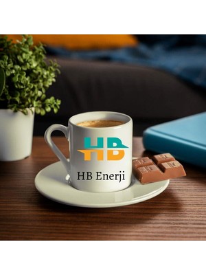 Hediye Vakti Kurumsal Hediye Logo Baskılı 2li Türk Kahve Fincanı Seti