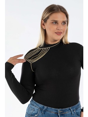 Heviss Tyra Taşlı Vatka Omuz Gold Sağ Kol