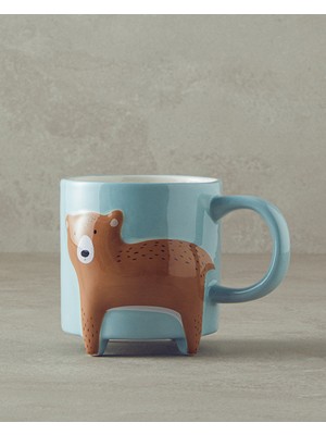 English Home Tiny Bear Dolomite Kupa Açık Mavi