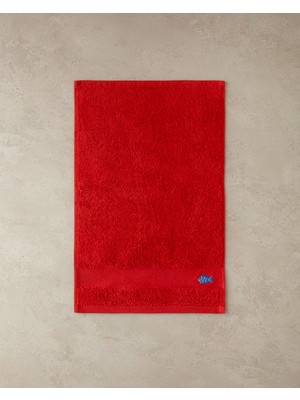 English Home Nemo Pamuklu Nakışlı El Havlusu 30x45 cm Kırmızı