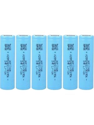 Aspilsan INR18650A28 2800 mAh 3.7V Şarjlı Pil 6'lı Paket Uzun Ömürlü Li-ion Pil Tipi