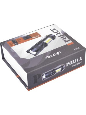 Police Ps-2 Cree + Cob LED Şarjlı El Feneri