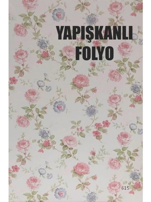 BienHome 50X100 cm Çiçek Desenler Premium Yapışkanlı Kaplama Pvc Folyo BH615