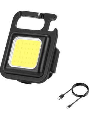 Hane216 Ledli Mini Taşınabilir USB Şarj Edilebilir 3 Fonksiyonlu Mıknatıslı Parlak LED Işık