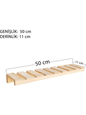 Morvizyon Ahşap Duvar Rafı Salon, Oda, Banyo ve Mutfak Düzenleyici Organizer