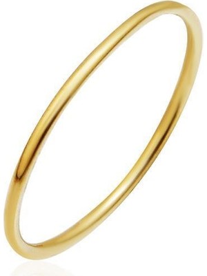 Altın Kesesi 14 Ayar Altın Ince Sade Yüzük