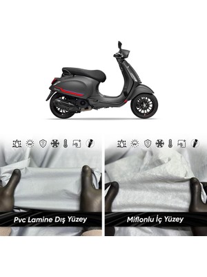 Ultra Shop Vespa Sprint 150 Motosiklet Branda Su Geçirmez Uv Korumalı Motosiklet Branda
