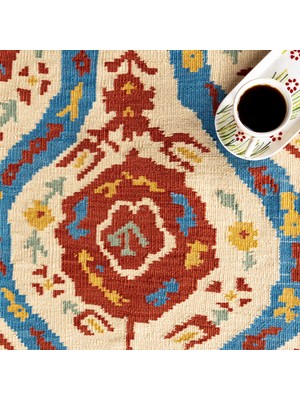 Soho Antiq Klair Özbek Desenli El Dokuma Yün Kilim 170X224 cm