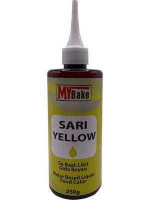 My Bake Su Bazlı Likit Gıda Boyası 250 ml Sarı