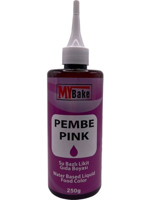 My Bake Su Bazlı Likit Gıda Boyası 250 ml Pembe