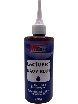 My Bake Su Bazlı Likit Gıda Boyası 250 ml Lacivert