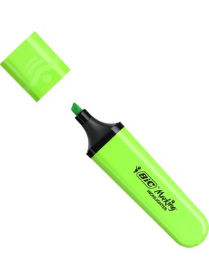 Bic Marking Flat  Fosforlu Kalem Yeşil