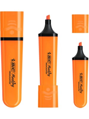 Bic Marking Flat Fosforlu Kalem Turuncu 12 Adet