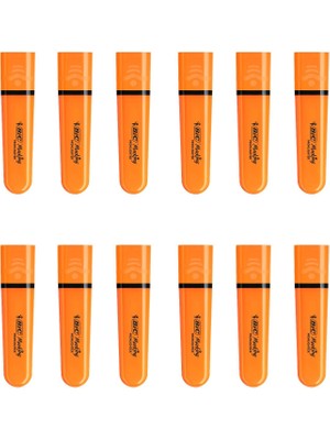 Bic Marking Flat Fosforlu Kalem Turuncu 12 Adet