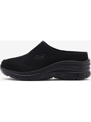 Skechers Fashion Fit Kadın Siyah Arkası Açık Spor Ayakkabı 12714Tk Bbk
