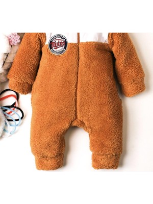 Kidexs Baby Kışlık Peluş Welsoft Tulum Bebek Tulum