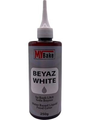 My Bake Su Bazlı Likit Gıda Boyası 250 ml Beyaz