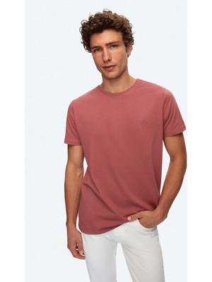 D'S Damat Regular Fit Gül Kurusu Düz T-Shirt
